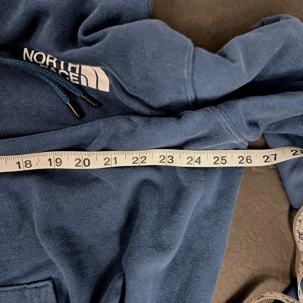 The North Face Hoodie Men's XL‎ Navy Never Stop Exploring Pullover Distressed